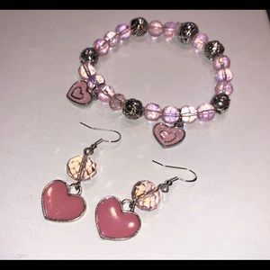 💕Beautiful sparkly Valentine’s Day jewelry set